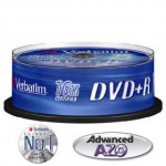 Verbatim-DVD+R 4,7Go certifi&eacute;s 16x Spindle * 10