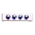 Revoltec-Fan controler 4 Ventilateurs SILVER, Format 3"1/2, LED Bleu