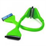 DocMicro-C&acirc;ble rond IDE ATA133 Vert 90cm
