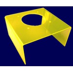 DocMicro-Capot d'alimentation en plexi + Trou JAUNE FLUO