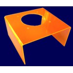 DocMicro-Capot d'alimentation en plexi + Trou ORANGE FLUO