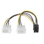 DocMicro-Adaptateur Molex 4 pins * 2 -> PCI-Express 6 Broches