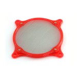 DocMicro-Filtre Anti-Poussi&egrave;re Rond PVC ROUGE R&eacute;actif aux UV 120x120