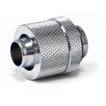 DocMicro-Embout M&eacute;tal Droit 1/4" pour tuyau 10/13mm - Finition Alu Brillant