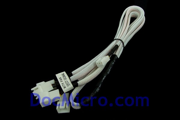 Phobya-C&acirc;ble 1 * 3pins Femelle -> 4 * 3pins M&acirc;le 60cm Gain&eacute; BLANC R&eacute;actif aux UV