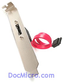 DocMicro-Equerre eSATA <-> SATA Interne 50cm