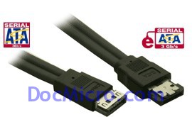 DocMicro-C&acirc;ble externe eSATA vers SATA 1.5m