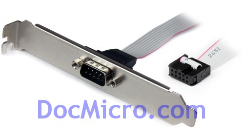 DocMicro-Equerre 1 port COM -> Connecteur Carte M&egrave;re