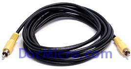 DocMicro-C&acirc;ble Vid&eacute;o Composite RCA 2m
