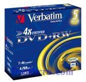 Verbatim-DVD+RW Vierge 4.7GB (4x)