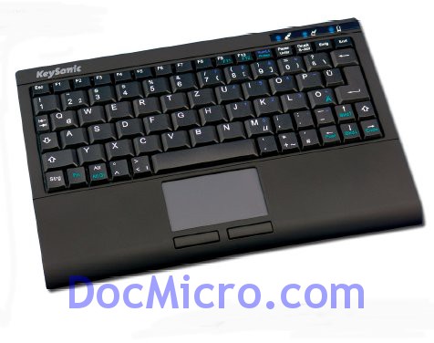 Keysonic-Clavier Ultra Compact Sans Fil + Touchpad - ACK-340RF+