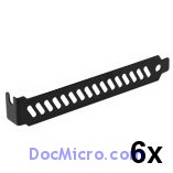 Lian Li-PI-01B - Bracket PCI Noir (6 pcs)