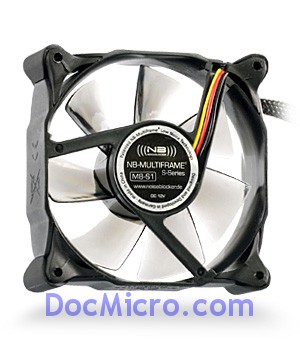 NoiseBlocker-NB-Multiframe S-Series M8-S1 80*80*25mm - 1200 RPM - 6 dBA