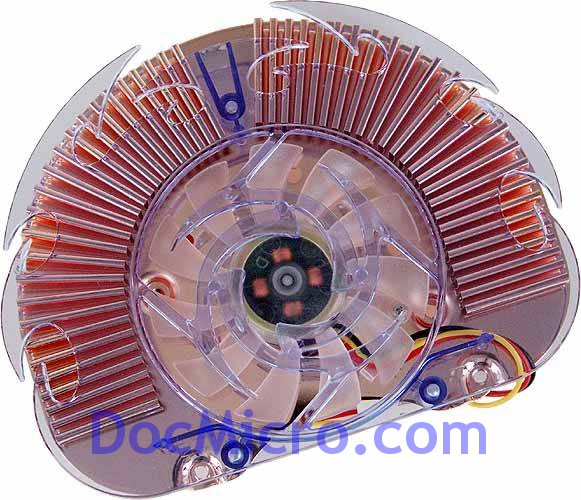 Revoltec-Ventilateur Silencieux, Cuivre, Lumineux ATi & NVidia