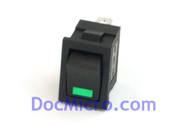 DocMicro-Interrupteur / Switch - Rectangulaire - Point VERT