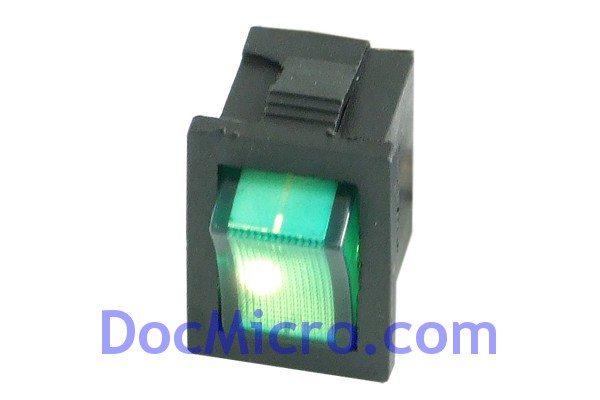 DocMicro-Interrupteur / Switch - Rectangulaire VERT