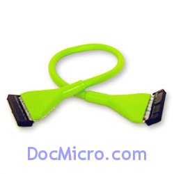 DocMicro-C&acirc;ble rond pour lecteur de disquette Vert 45cm