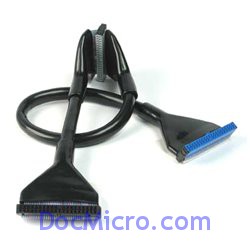 DocMicro-C&acirc;ble rond IDE ATA133 Noir 90cm