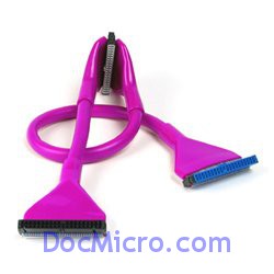 DocMicro-C&acirc;ble rond IDE ATA133 Violet 45cm