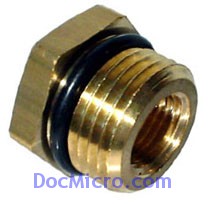 DocMicro-Adaptateur sur Entr&eacute;e ou Sortie L20 & L30 Zolux pour embouts 1/4"