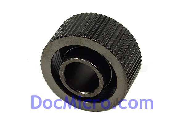 DocMicro-Embout M&eacute;tal Droit 1/4" pour tuyau 13/19mm - Compact - COULEUR NOIRE