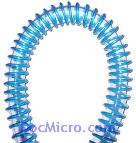 DocMicro-Ressort pour Tuyau 16mm BLEU R&eacute;actif aux UV - 1 m&egrave;tre