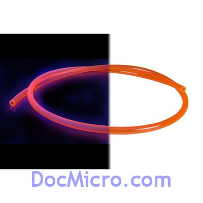 DocMicro-Tuyau PVC Souple 13mm interne, 19mm externe (Au m&egrave;tre) ORANGE R&eacute;actif aux UV