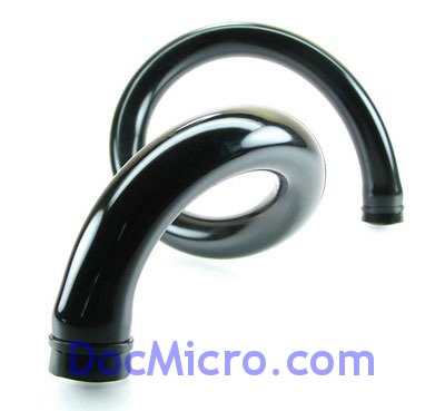 DocMicro-Tuyau High Flex NOIR 10mm interne, 16mm externe (Au m&egrave;tre)