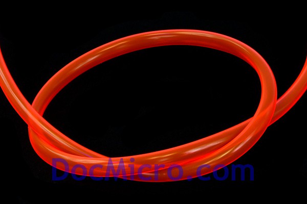 DocMicro-Tuyau PUR Semi-rigide ORANGE R&eacute;actif aux UV 10mm interne, 16mm externe (Au m&egrave;tre)