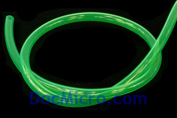 DocMicro-Tuyau PUR Semi-rigide VERT R&eacute;actif aux UV 10mm interne, 16mm externe (Au m&egrave;tre)