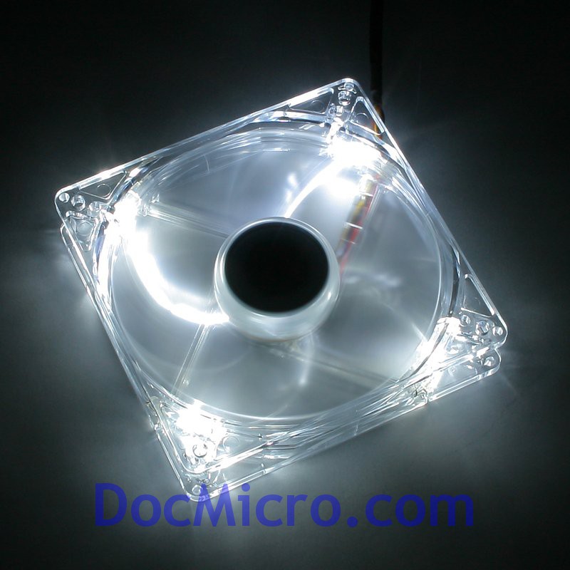 XigMatek-Ventilateur 120mm CLF-F1254 Crystal LED Blanc