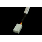 Phobya-C&acirc;ble 1 * 3pins Femelle -> 4 * 3pins M&acirc;le 60cm Gain&eacute; BLANC R&eacute;actif aux UV