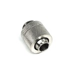 DocMicro-Embout M&eacute;tal Droit 1/4" pour tuyau 10/13mm - Long - Argent