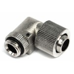DocMicro-Embout M&eacute;tal Coud&eacute; 1/4" pour tuyau 10/13mm - Compact - Argent