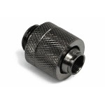 DocMicro-Embout M&eacute;tal Droit 1/4" pour tuyau 10/13mm - Long - Noir