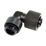 DocMicro-Embout M&eacute;tal Coud&eacute; 1/4" pour tuyau 10/13mm - Long - Noir