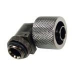 DocMicro-Embout M&eacute;tal Coud&eacute; 1/4" pour tuyau 10/16mm - Noir