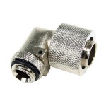 DocMicro-Embout M&eacute;tal Coud&eacute; 1/4" pour tuyau 13/16mm - Argent