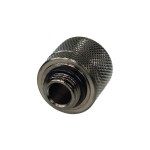 DocMicro-Embout M&eacute;tal Droit 1/4" pour tuyau 10/16mm - Noir