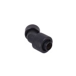 DocMicro-Embout M&eacute;tal Coud&eacute; 45&deg; 1/4" pour tuyau 10/13mm - Long - Noir Mat