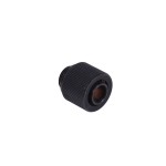DocMicro-Embout M&eacute;tal Droit 1/4" pour tuyau 10/13mm - Compact - Noir Mat