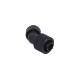 DocMicro-Embout M&eacute;tal Coud&eacute; 45&deg; 1/4" pour tuyau 10/13mm - Compact - Noir Mat