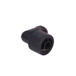DocMicro-Embout M&eacute;tal Coud&eacute; 1/4" pour tuyau 10/16mm - Noir Mat