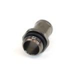 DocMicro-Embout Cannel&eacute; Droit 1/4" avec Joint pour Tuyau 10mm - Perfect Seal - Noir