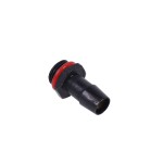 DocMicro-Embout Cannel&eacute; Droit 1/4" avec Joint pour Tuyau 10mm - HighFlow - Noir Mat