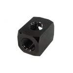 DocMicro-Carr&eacute; de Distribution en T 1/4" Noir
