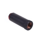 DocMicro-Double Connecteur M&acirc;le/Femelle 1/4" 50mm - Noir Mat