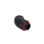 DocMicro-Double Connecteur M&acirc;le / M&acirc;le 1/4" 45&deg; Rotatif - Rond - Noir Mat