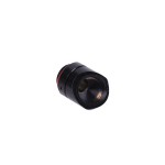 DocMicro-Double Connecteur M&acirc;le / Femelle 1/4" 45&deg; Rotatif - Filetage Court - Noir Mat