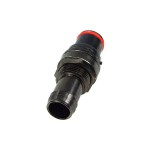 DocMicro-Raccord AutoBloquant HIGH-FLOW pour Tuyau 10mm - MALE - Passe-Cloison - Noir